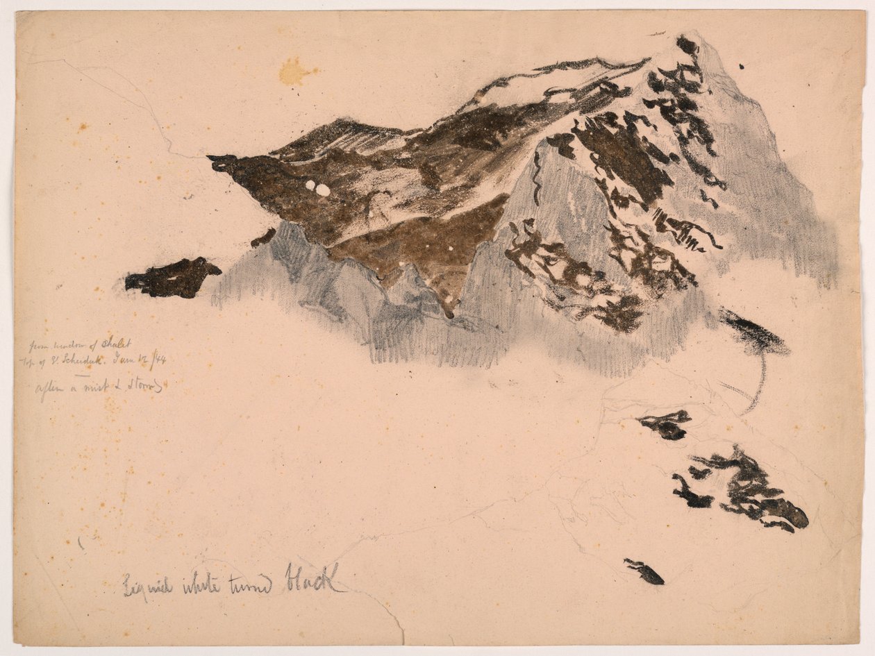 Chalet-ikkunasta, Scheideggin huipulta, Sumun ja myrskyn jälkeen tekijältä Daniel Huntington