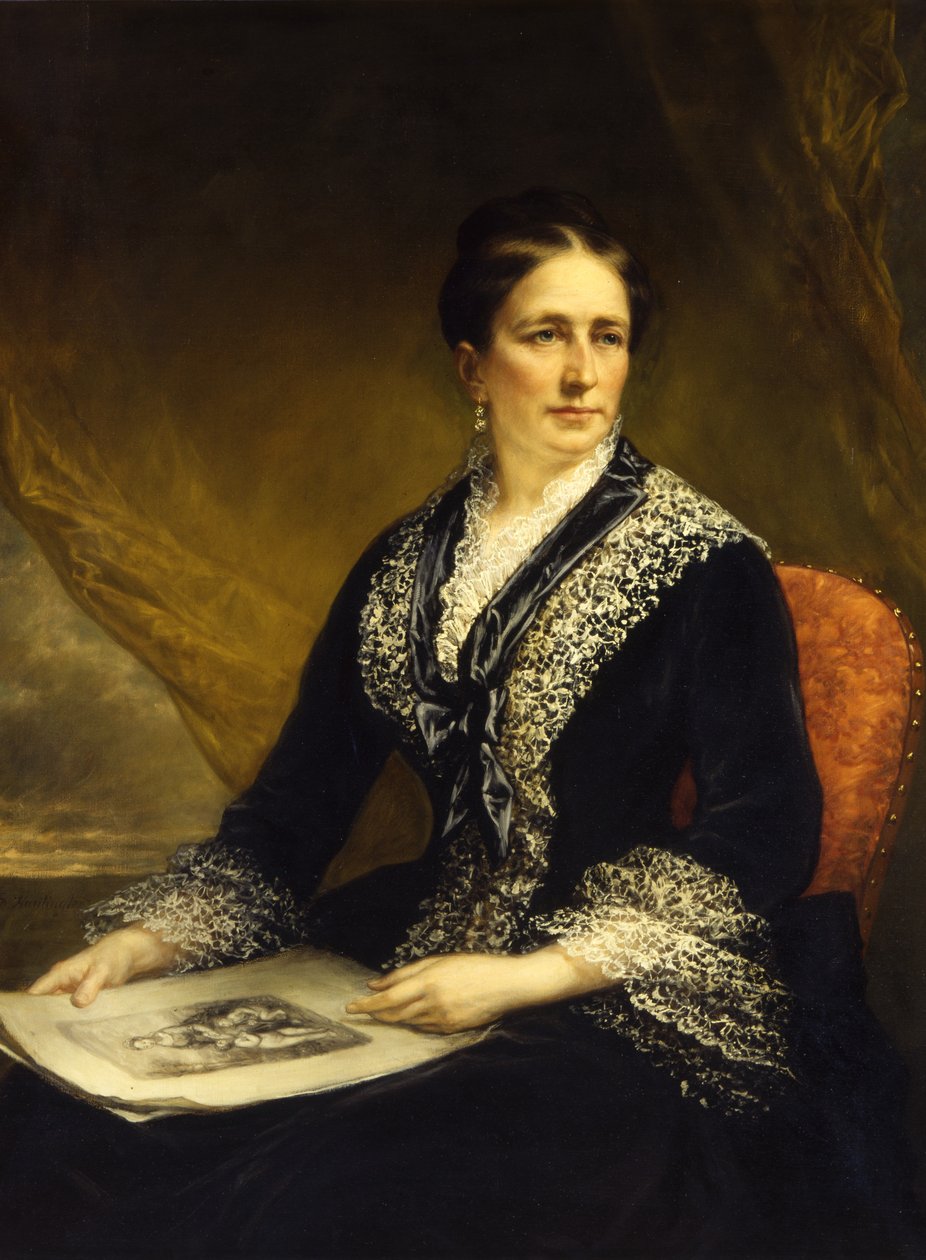 Mary McCrea Stuartin muotokuva Rouva Robert Leighton Stuart, n. 1840-1885 tekijältä Daniel Huntington