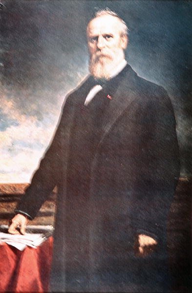 Rutherford B. Hayes (1822-93) (öljy kankaalle) tekijältä Daniel Huntington