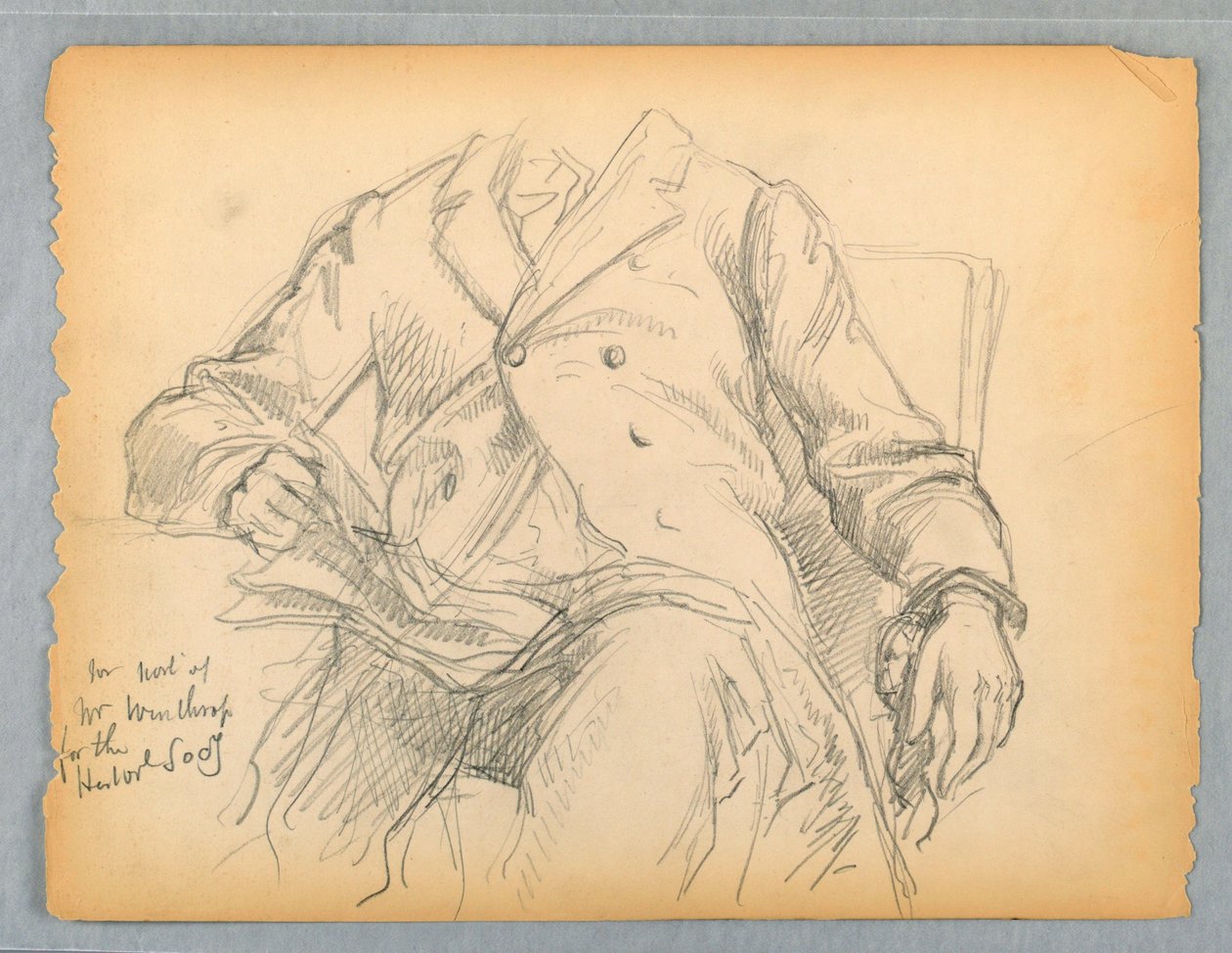 Study for Portrait of Hon. Robert C. Winthrop Historical Societylle, Mass. tekijältä Daniel Huntington