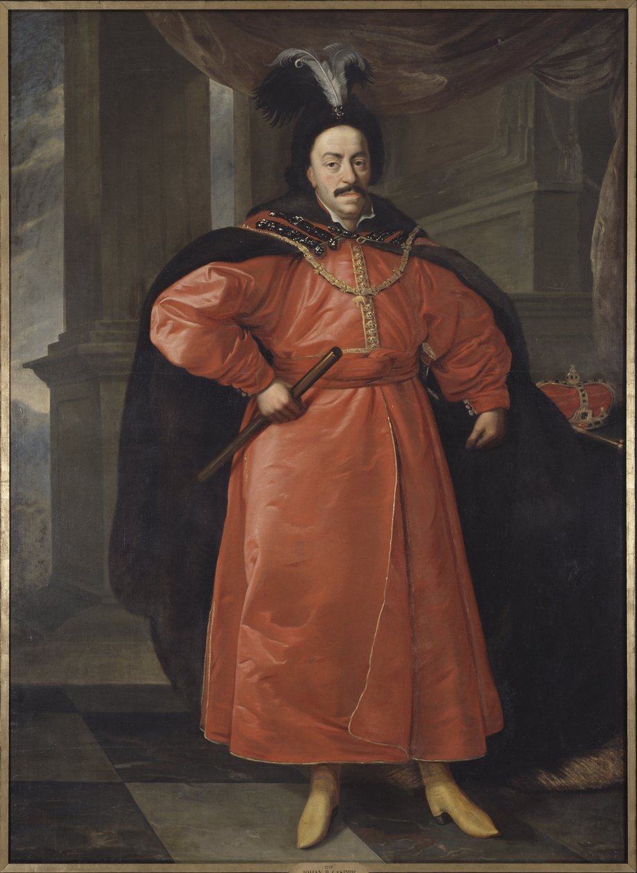 Jean II Casimir Vasa, roi de Pologne et grand duc de Lituanie - Puolan kuninkaan Johannes II Casimir Vaasan (1609-1672) muotokuva Schultz, Daniel nuorempi (1615-1683). Öljy kankaalle. Mitat: 210 x 154 cm. Tukholman kansallismuseo tekijältä Daniel Jerzy Schultz
