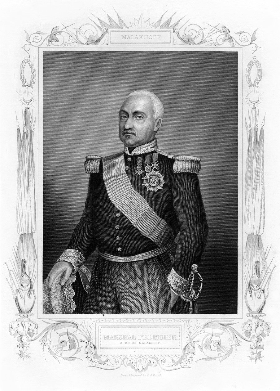 Tähtäävä Jean Jacques Pelissier, Malakoffin herttua, Ranskan marsalkka, 1800-luku. tekijältä Daniel John Pound