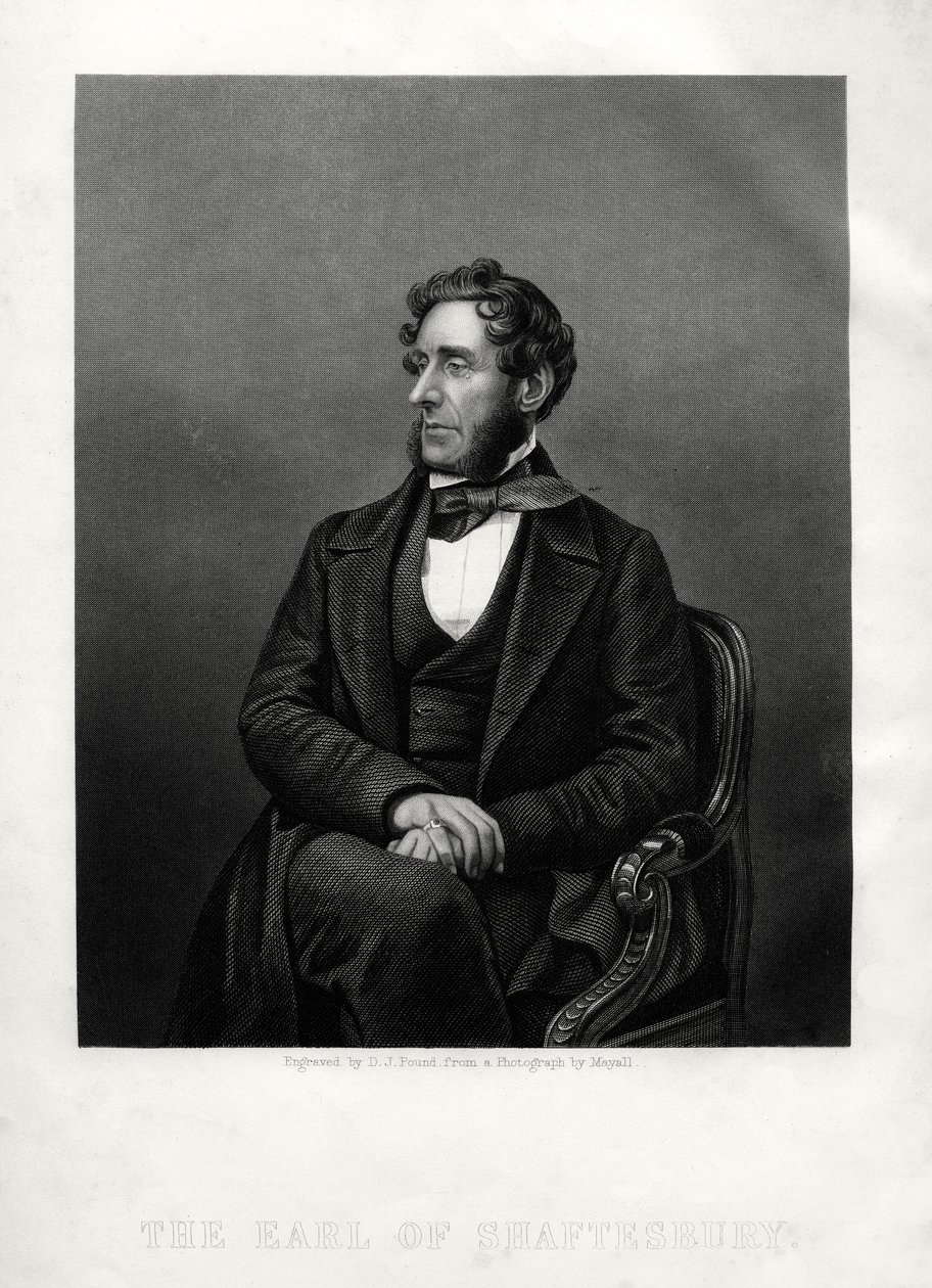 Anthony Ashley Cooper, Shaftesburyn 7. jaarli, englantilainen hyväntekijä, vuodelta 1880. tekijältä Daniel John Pound