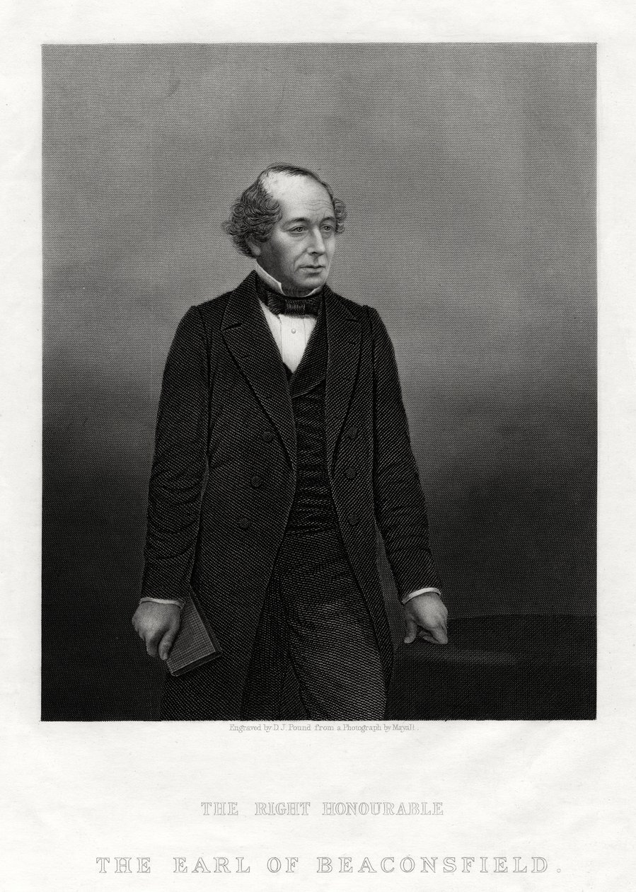 Benjamin Disraeli, Earl of Beaconsfield, pääministeri, 1880 tekijältä Daniel John Pound