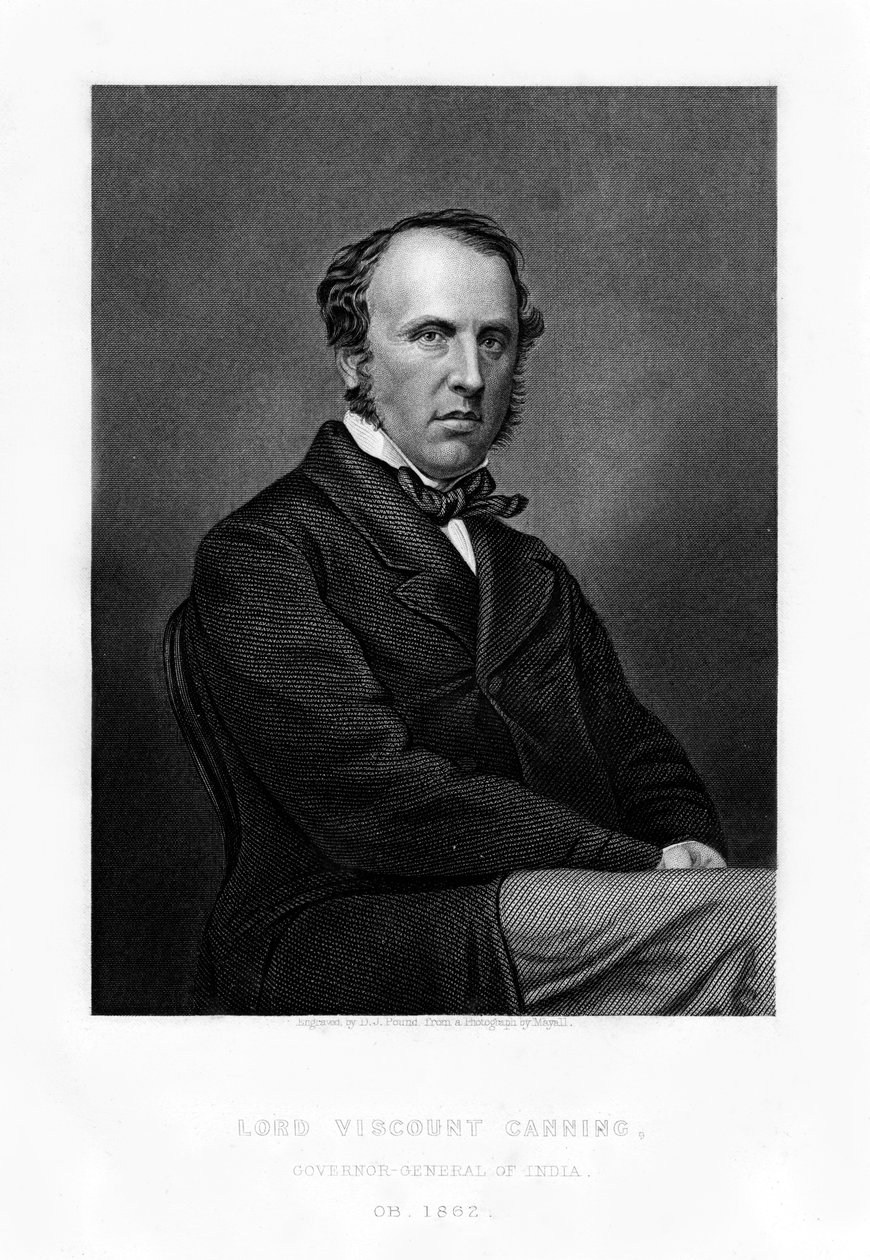Charles John Canning, 1. Earl Canning, Intian kenraalikuvernööri, 1800-luku. tekijältä Daniel John Pound