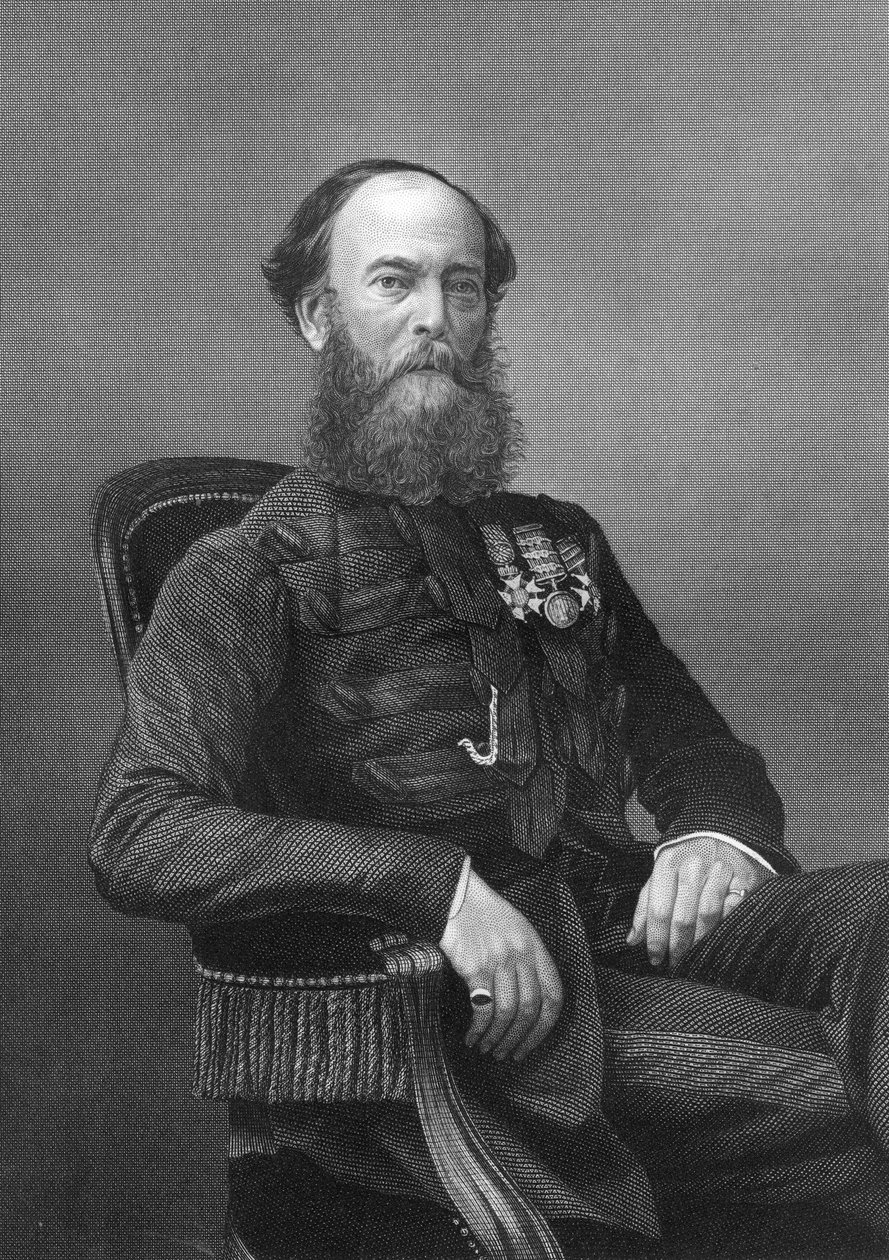 Eversti Brownrigg, brittiläinen sotilas, 1857. tekijältä Daniel John Pound