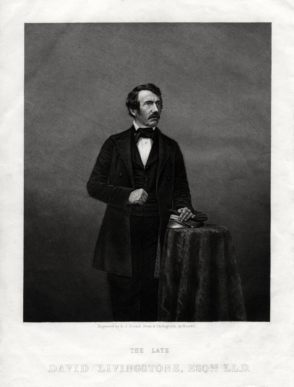 David Livingstone, skotlantilainen lähetyssaarnaaja ja Afrikan tutkimusmatkailija, 1880 tekijältä Daniel John Pound