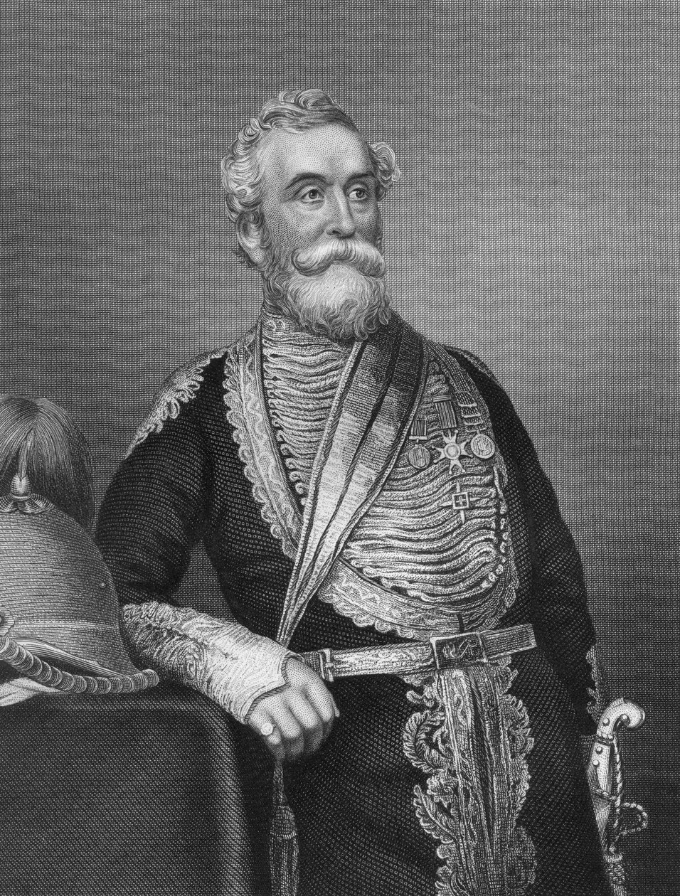 Kenraali Beatson, brittiläinen sotilas, 1857. tekijältä Daniel John Pound