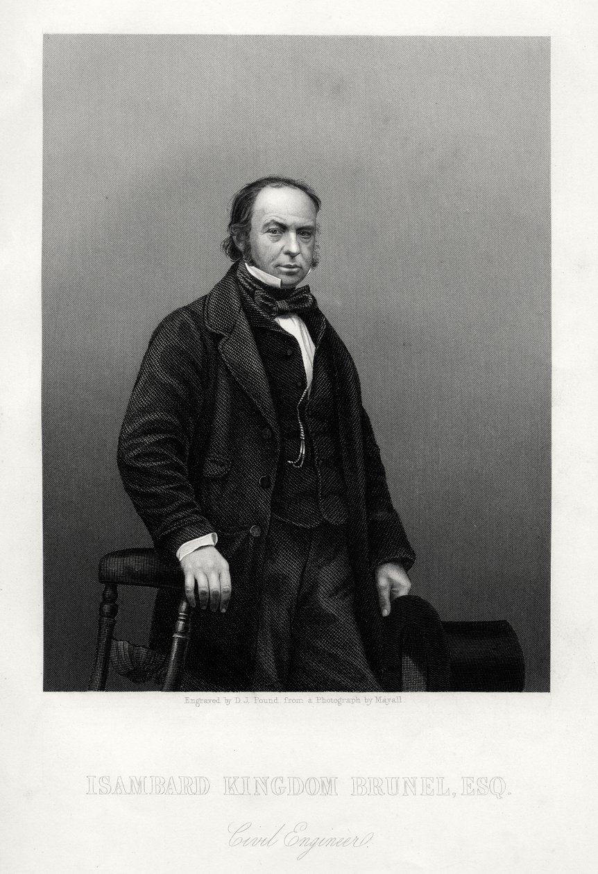 Isambard Kingdom Brunel, brittiläinen insinööri, 1880. tekijältä Daniel John Pound