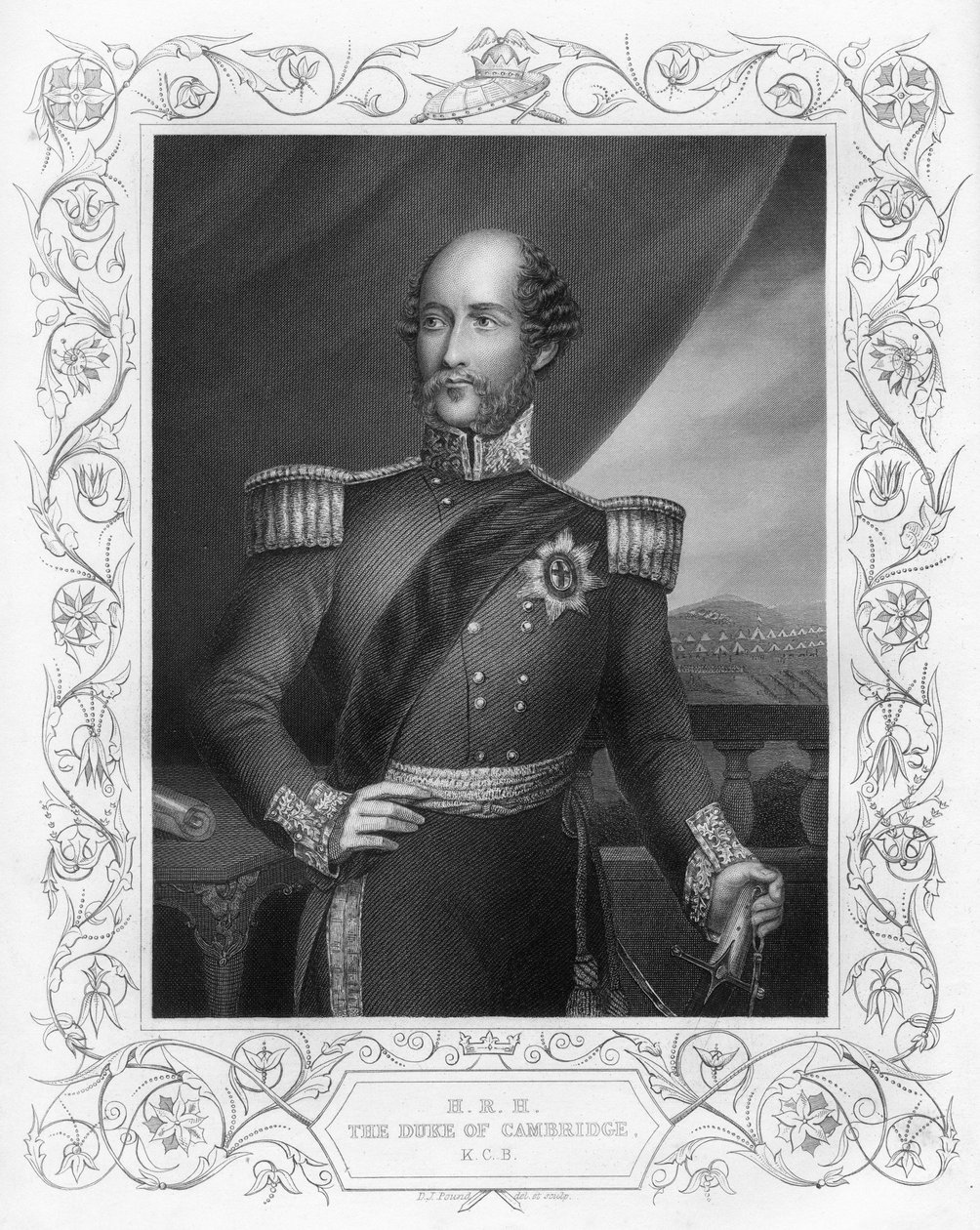 Prinssi George 1819-1904, Cambridgen herttua, 1857. tekijältä Daniel John Pound