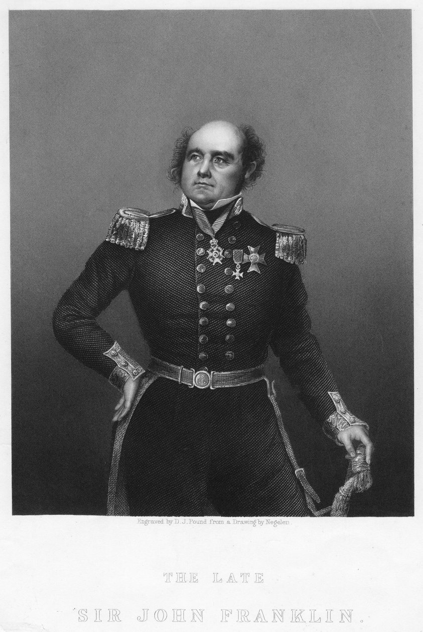 Sir John Franklin, 1860-luku. tekijältä Daniel John Pound
