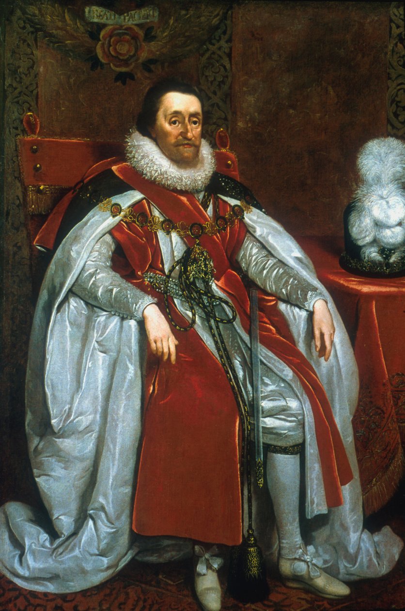 James I, Englannin ja Skotlannin kuningas, 1621 tekijältä Daniel Mytens