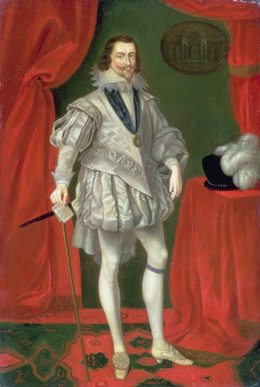 George Villiersin, Buckinghamin ensimmäisen herttuan muotokuva tekijältä Daniel Mytens