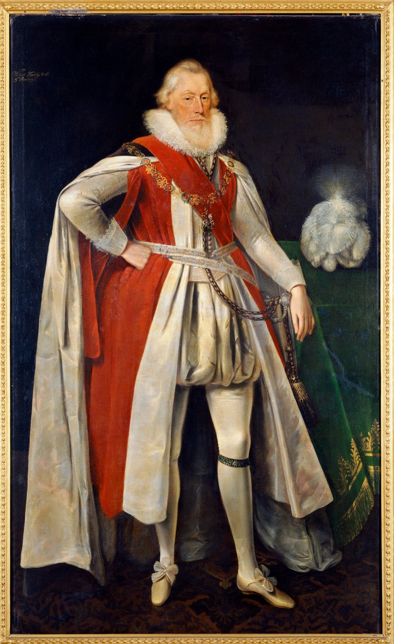 William Knollys n. 1620 (öljy kankaalle) tekijältä Daniel Mytens