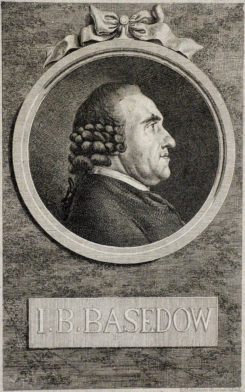 Johann Bernhard Basedow 1724-1790, 1773 tekijältä Daniel Nikolaus Chodowiecki
