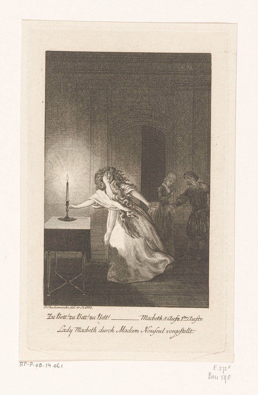Lady Macbeth tekijältä Daniel Nikolaus Chodowiecki