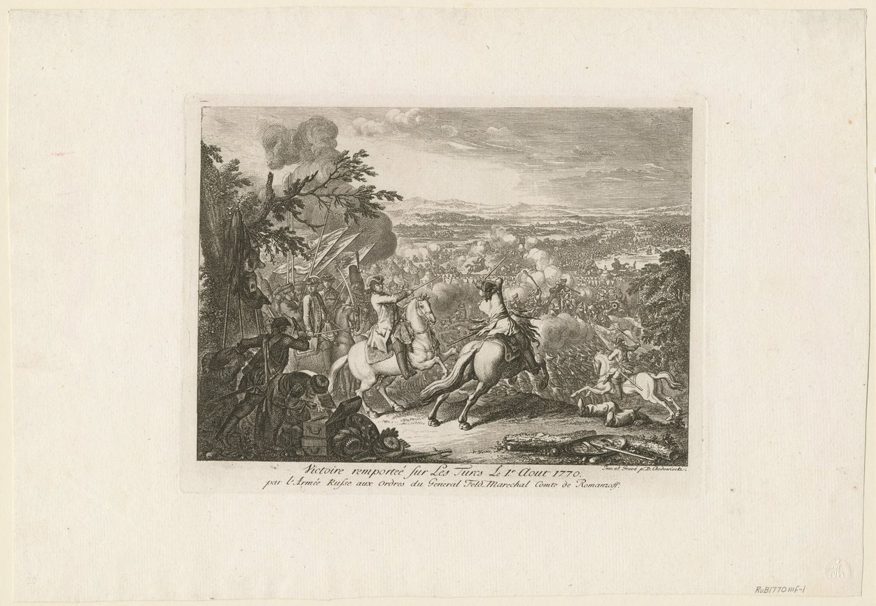 Cahulin taistelu, 1770 tekijältä Daniel Nikolaus Chodowiecki