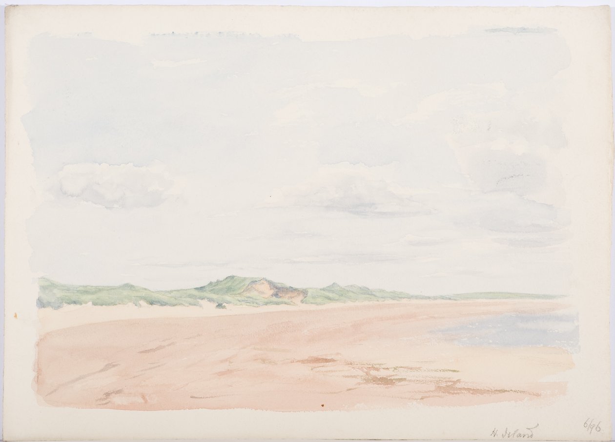 Pyhä saari, 1896 (kynä ja wc paperilla) tekijältä Daniel Oliver