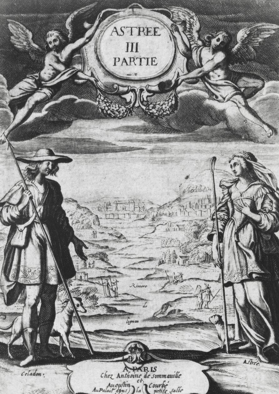 Astree ja Celadon, kuvitus Honore d