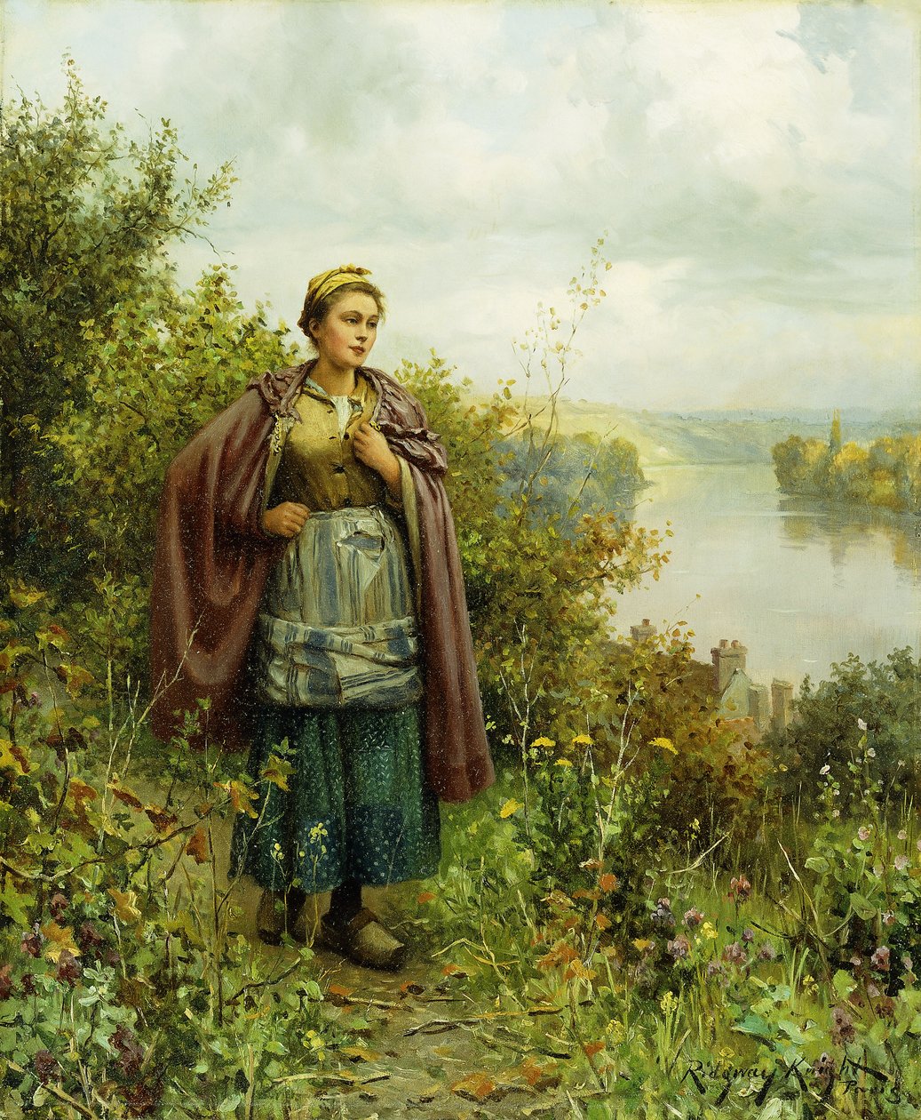 Syksyinen kävely, tekijältä Daniel Ridgway Knight