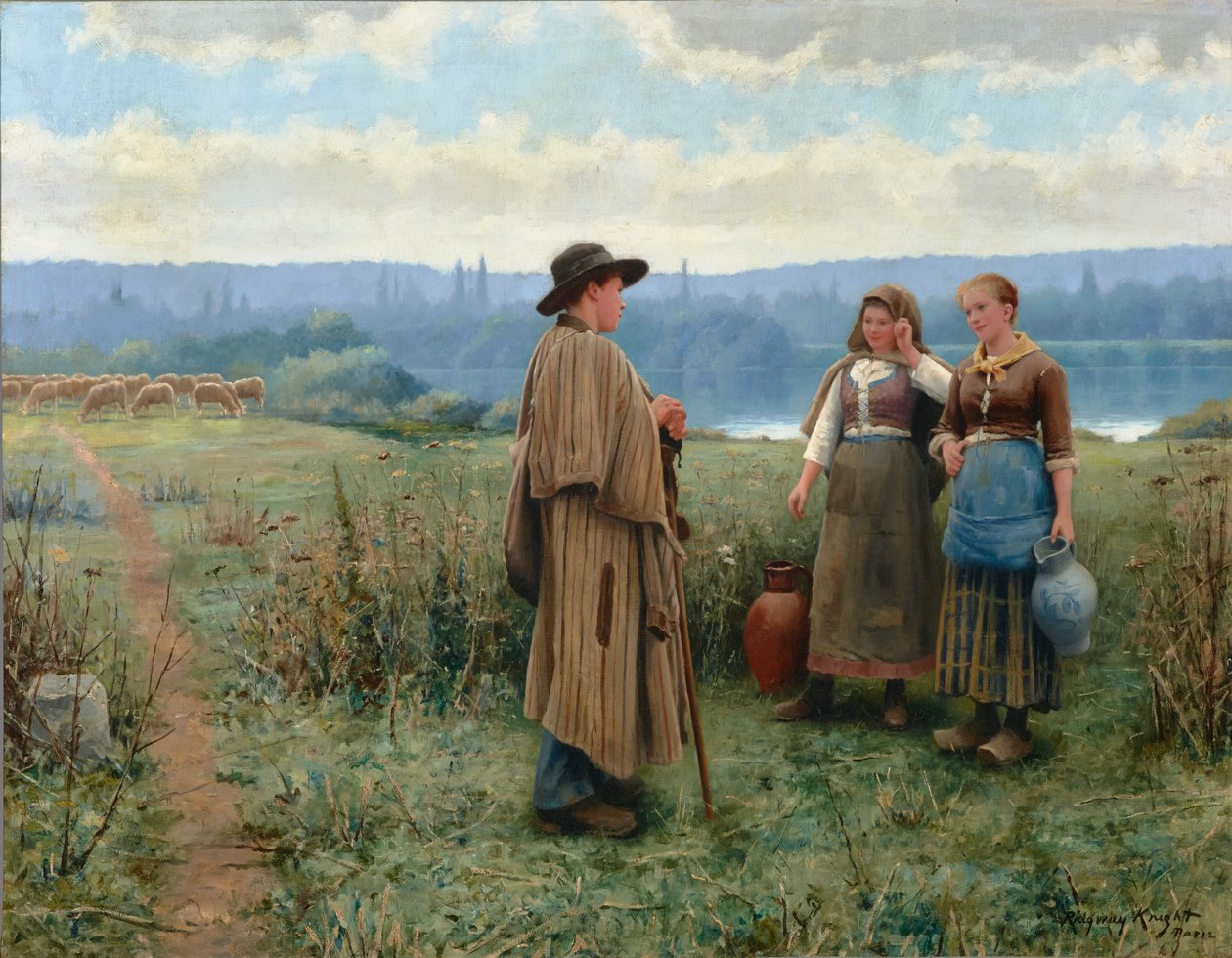 Tyhjä hetki 1890 (Öljy kankaalle) tekijältä Daniel Ridgway Knight