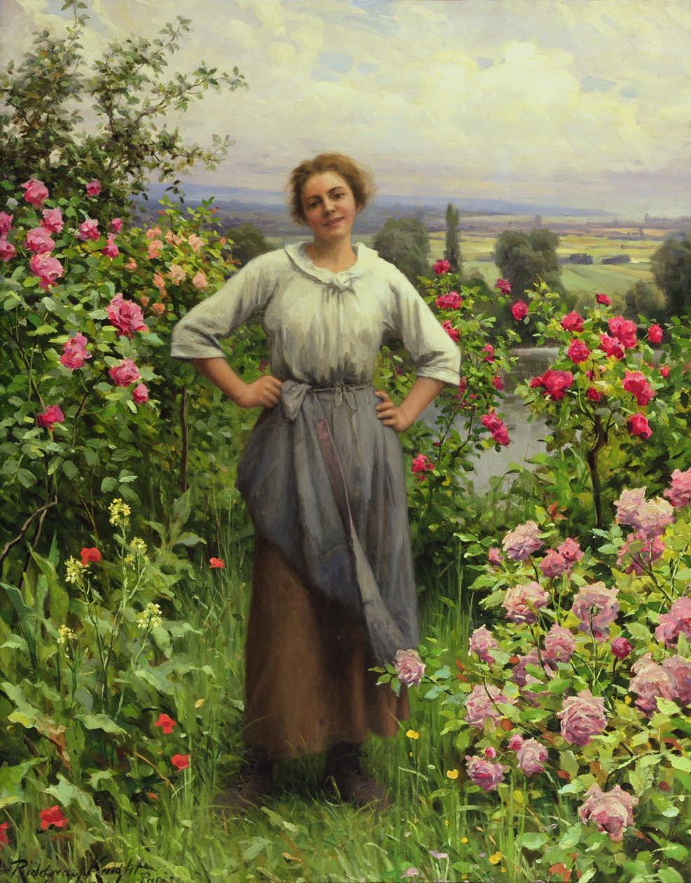 Life is Sweet (öljy laudalle) tekijältä Daniel Ridgway Knight