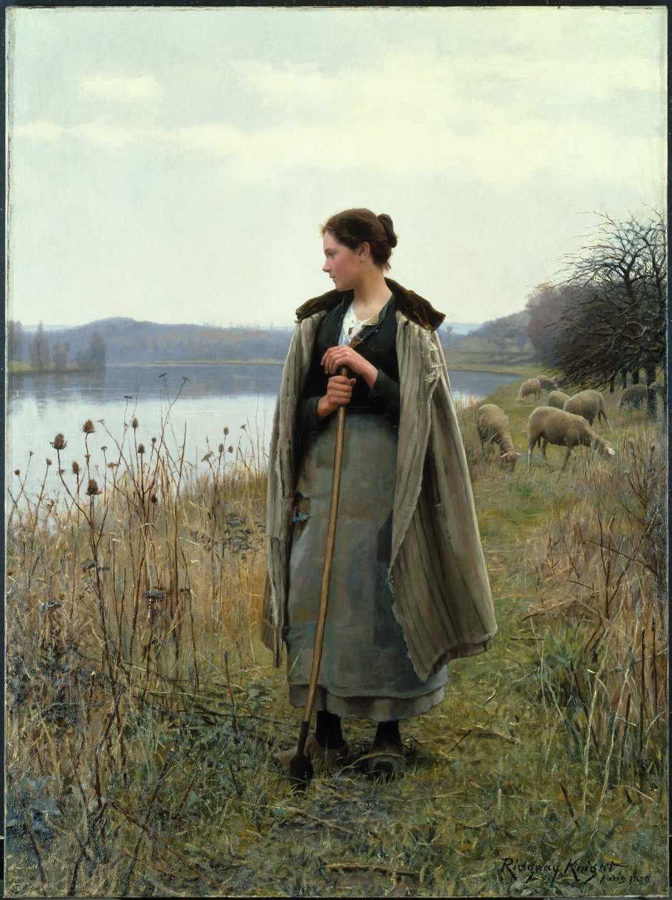 Huonekalut ja erilaiset esineet 1100- ja 1300-luvuilta tekijältä Daniel Ridgway Knight