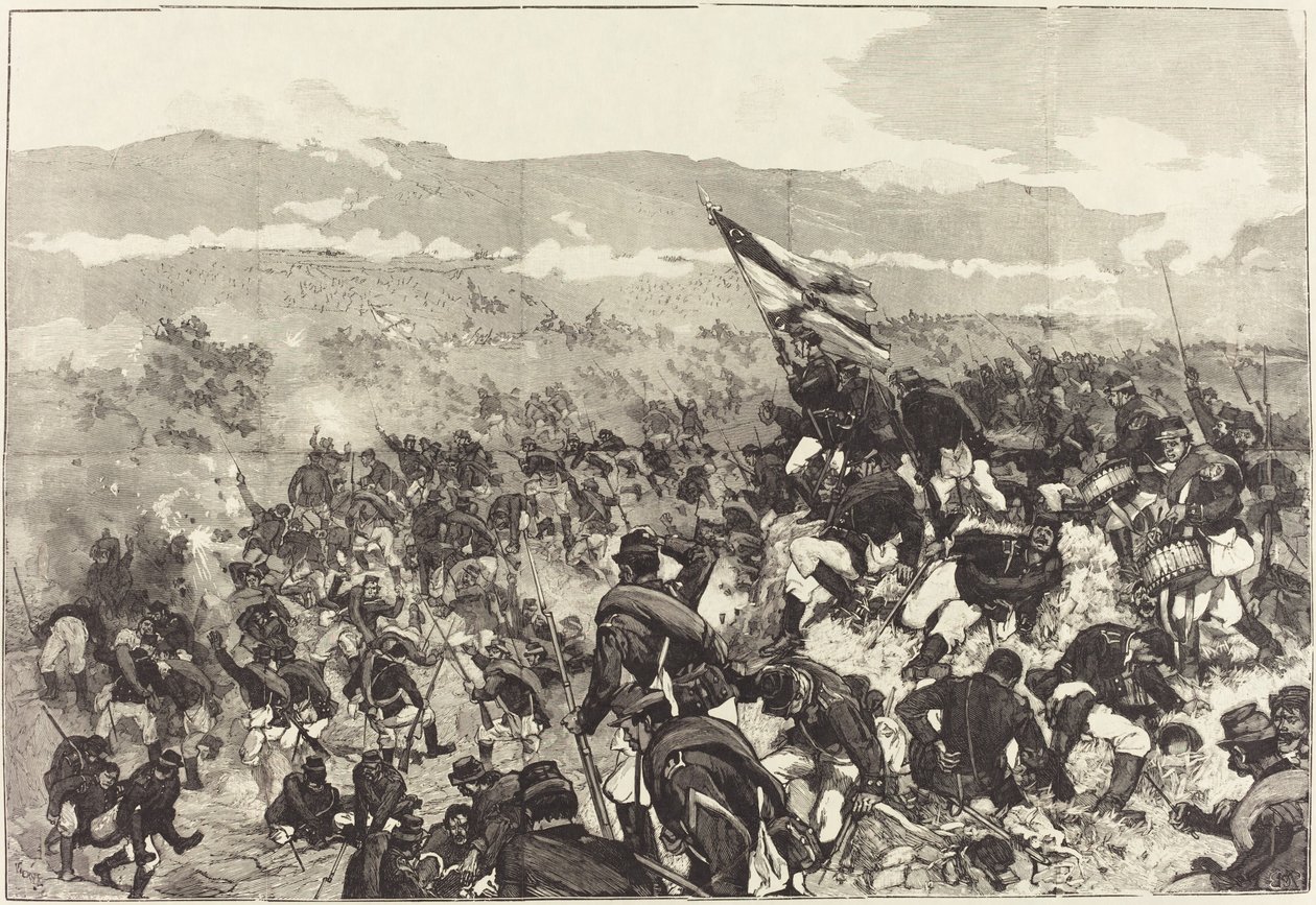 Plevnan taistelu. 30. heinäkuuta, Attack on the Heights..., 18831890. tekijältä Daniel Urrabieta Vierge