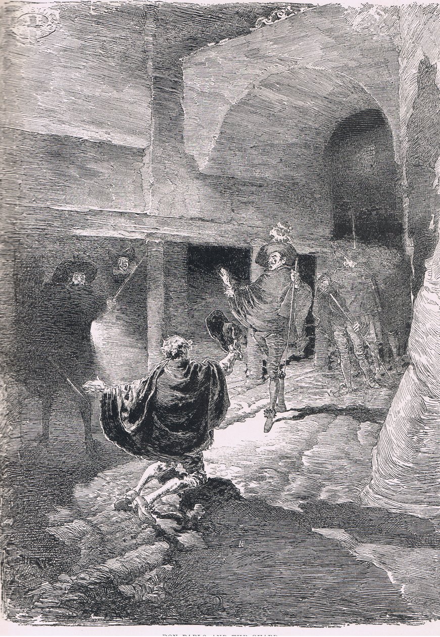 Don Pablo ja vartija, The Magazine of Art 1893, Cassell and Company tekijältä Daniel Urrabieta Vierge