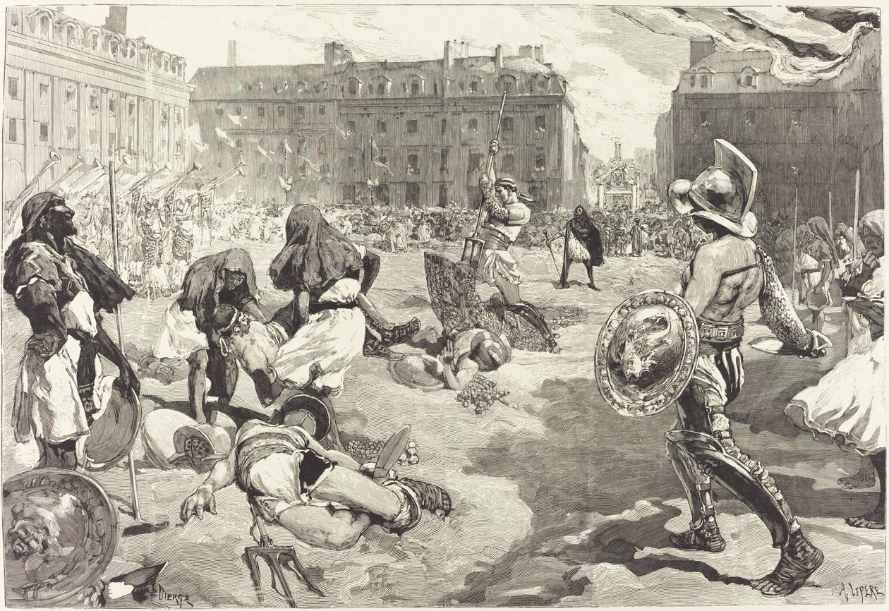 Rennesin festivaali. Suuri roomalainen kavalkadi, 18831890. tekijältä Daniel Urrabieta Vierge