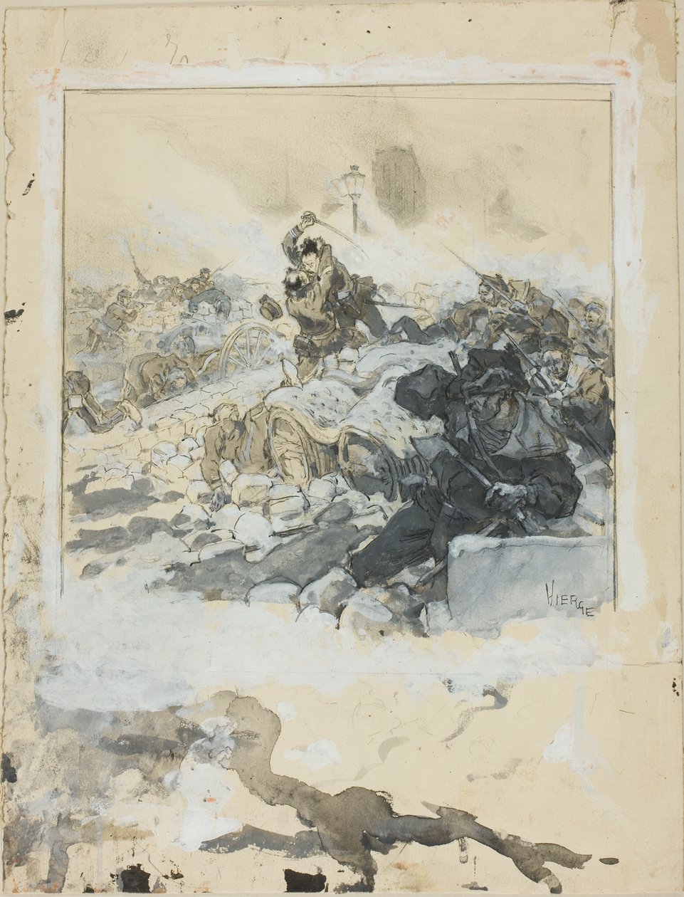 Kohtaus Pariisin kommuunin tukahduttamisesta toukokuussa 1871 tekijältä Daniel Urrabieta Vierge