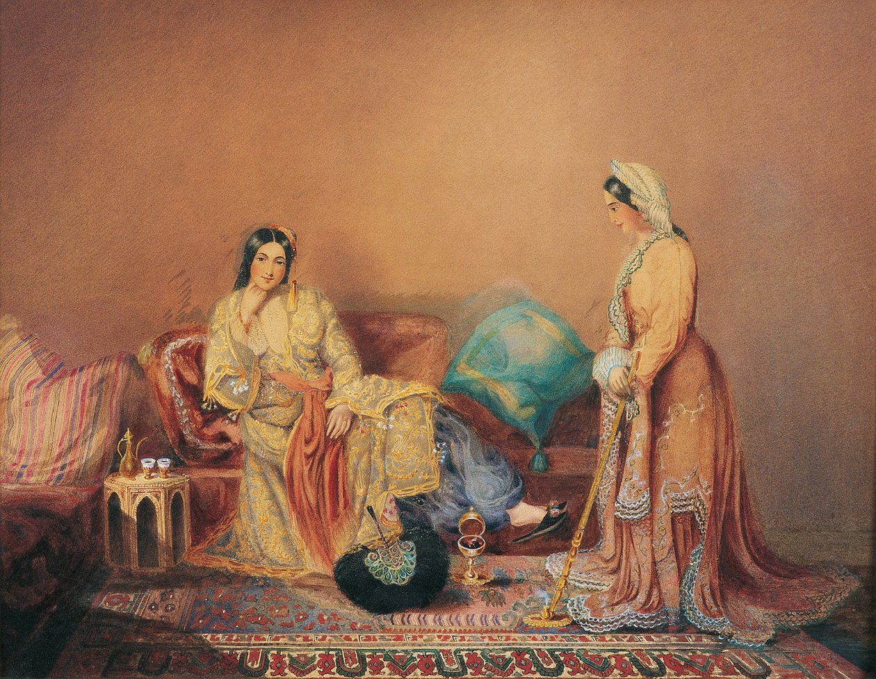 Phanariot Greek Ladies, 1800-luvun puoliväli. tekijältä Daniel Valentine Rivière