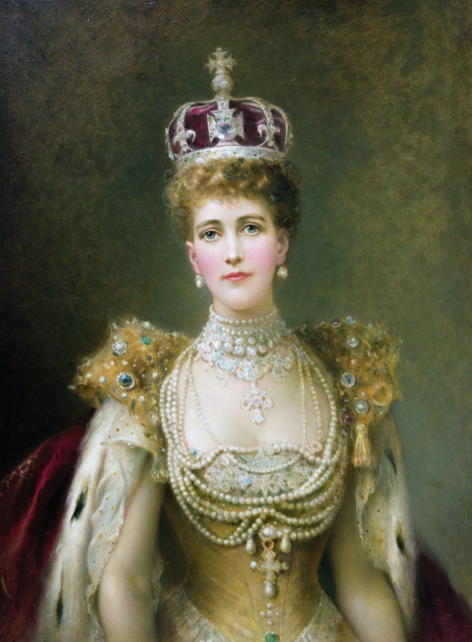 Queen Alexandra (öljy kankaalle) tekijältä Danish School