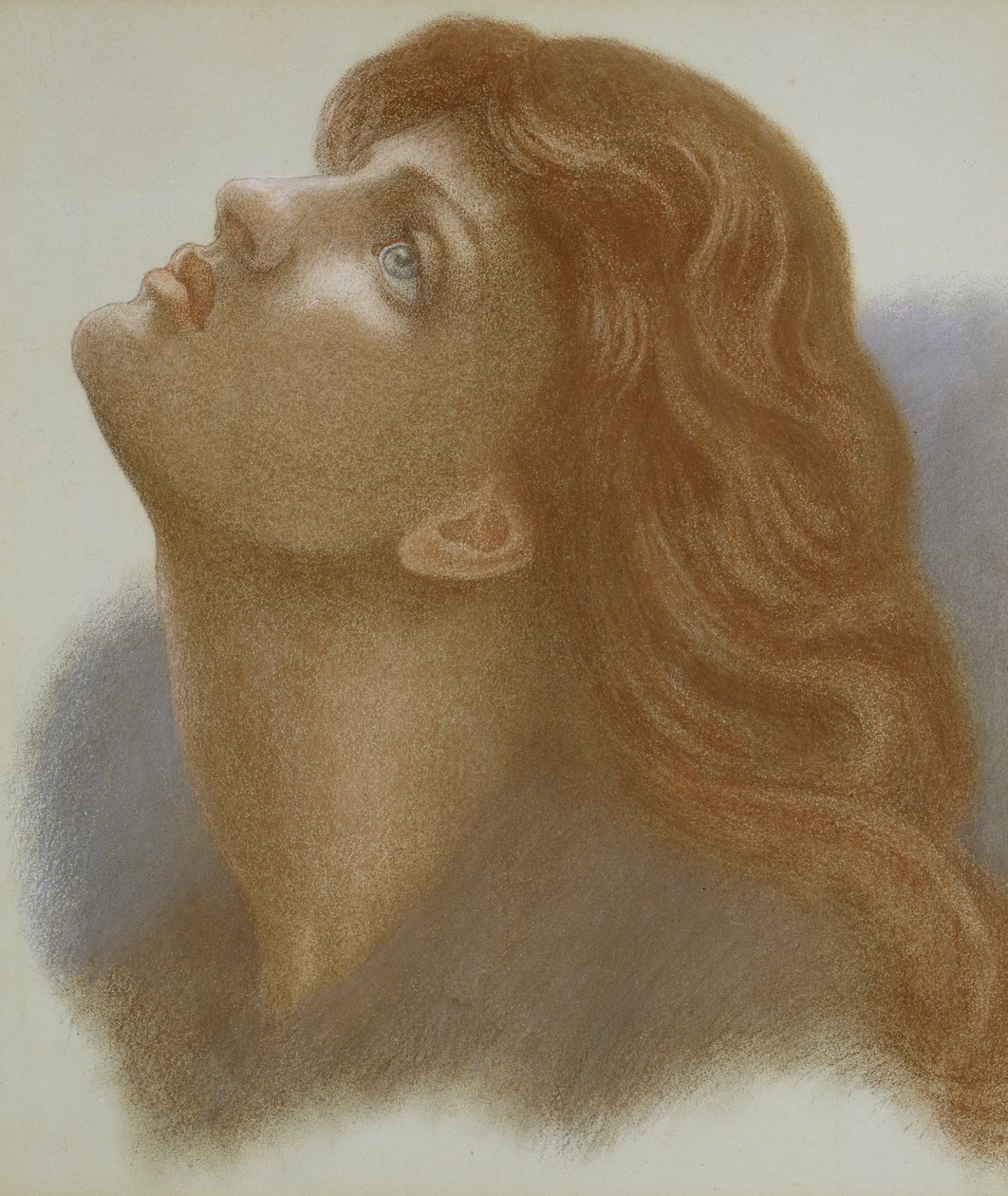 Astarte Syriaca (Venus Astarte) 1875 (värilliset liidut paperilla) tekijältä Dante Gabriel Charles Rossetti
