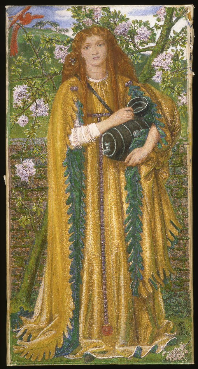 Golden Water (Princess Parisade) n. 1858 tekijältä Dante Gabriel Charles Rossetti