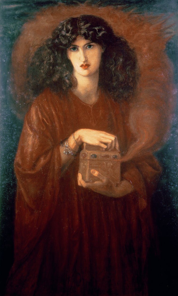 Pandora, 1871 tekijältä Dante Gabriel Charles Rossetti