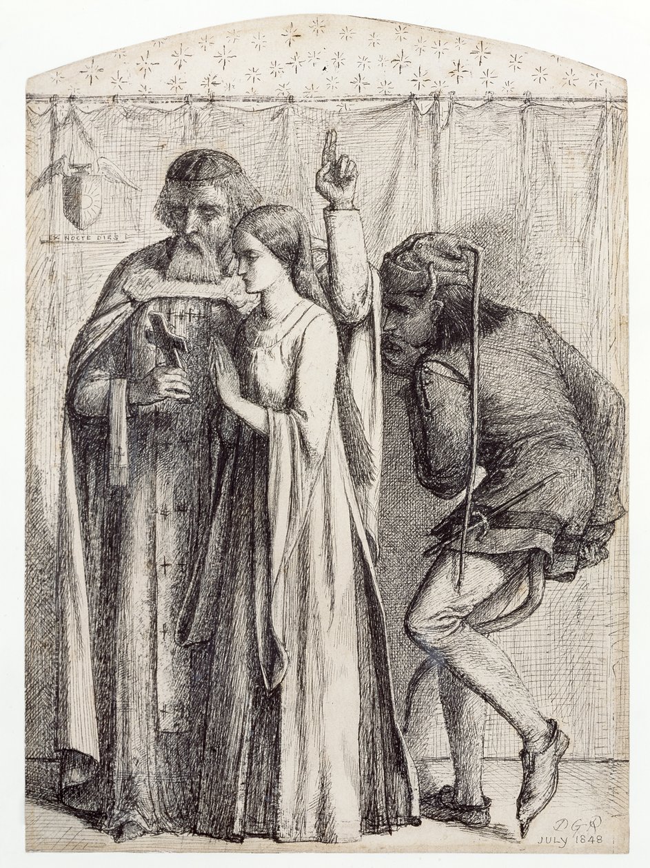 Saatana retrossa, 1848 tekijältä Dante Gabriel Charles Rossetti