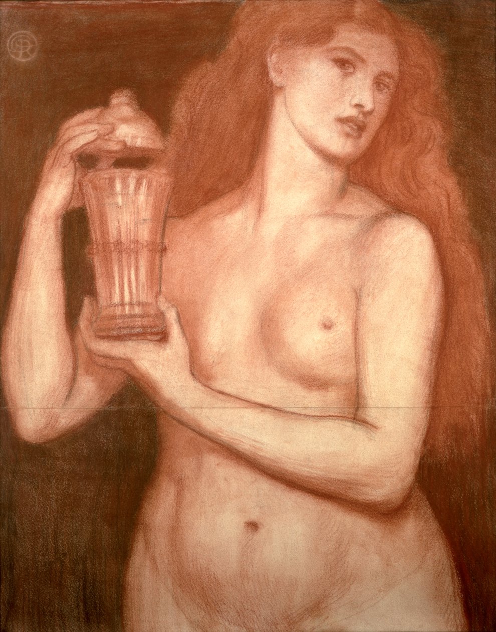 Tutkimus naisesta alaston tekijältä Dante Gabriel Charles Rossetti