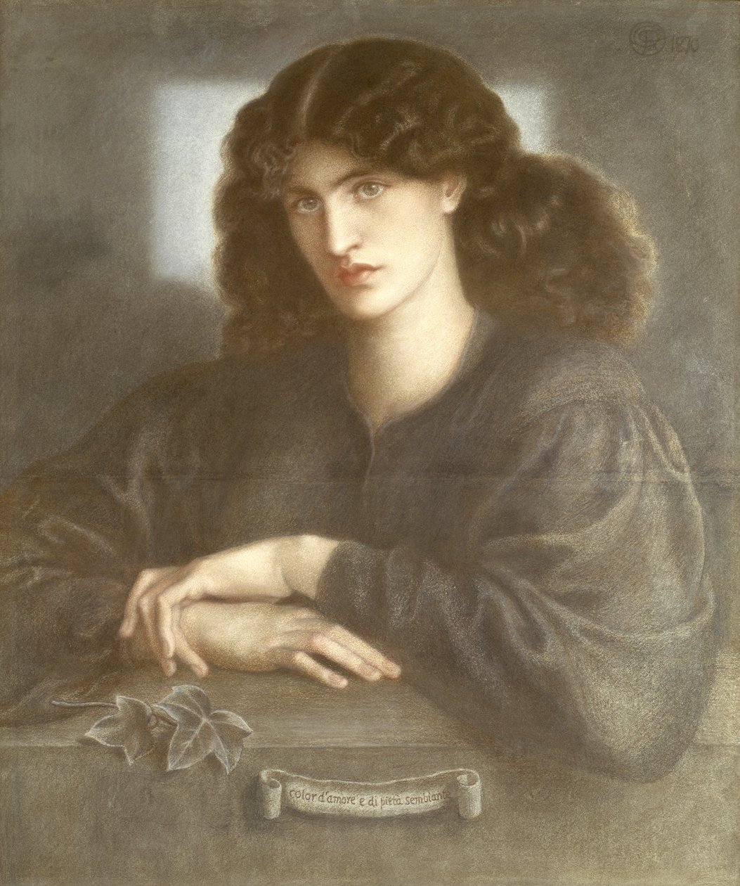 The Lady of Pity, tai The Woman of Pity, 1870 (pastelli) tekijältä Dante Gabriel Charles Rossetti