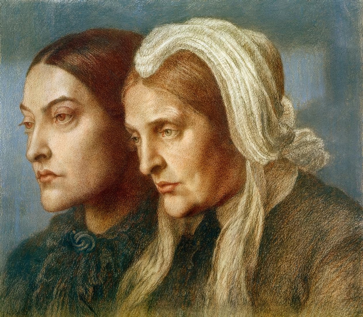 Christina G.Rossetti ja Mutter tekijältä Dante Gabriel Charles Rossetti