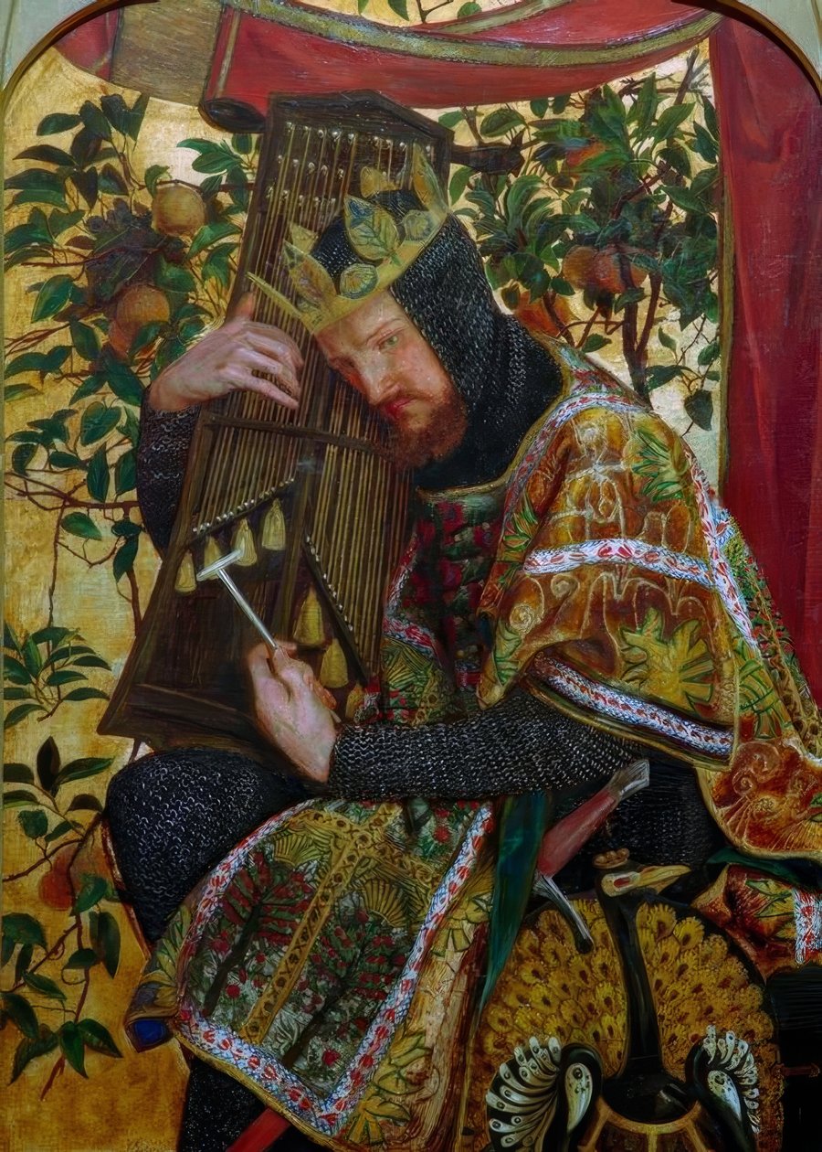 Daavid kuninkaana tekijältä Dante Gabriel Charles Rossetti