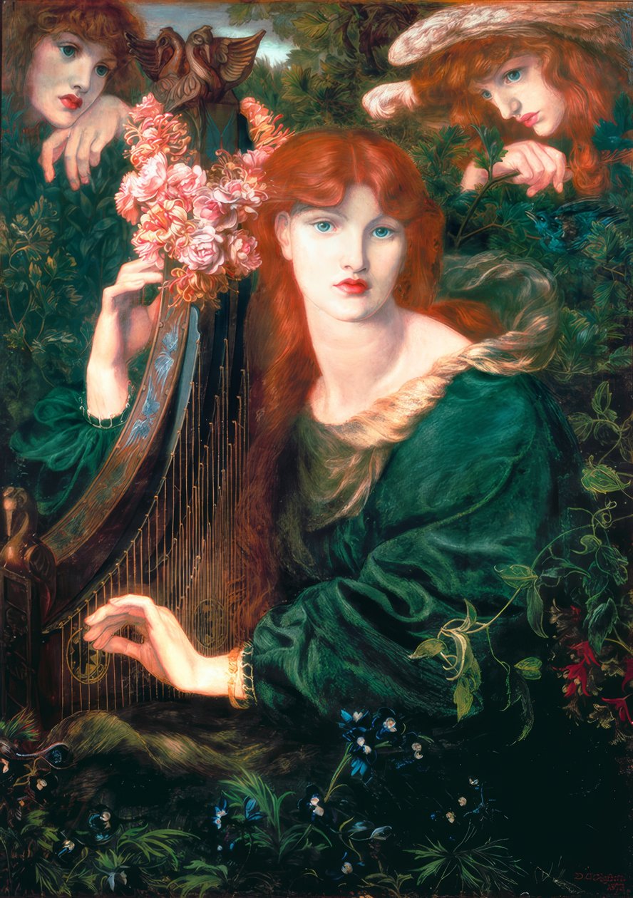 La Ghirlandata tekijältä Dante Gabriel Charles Rossetti