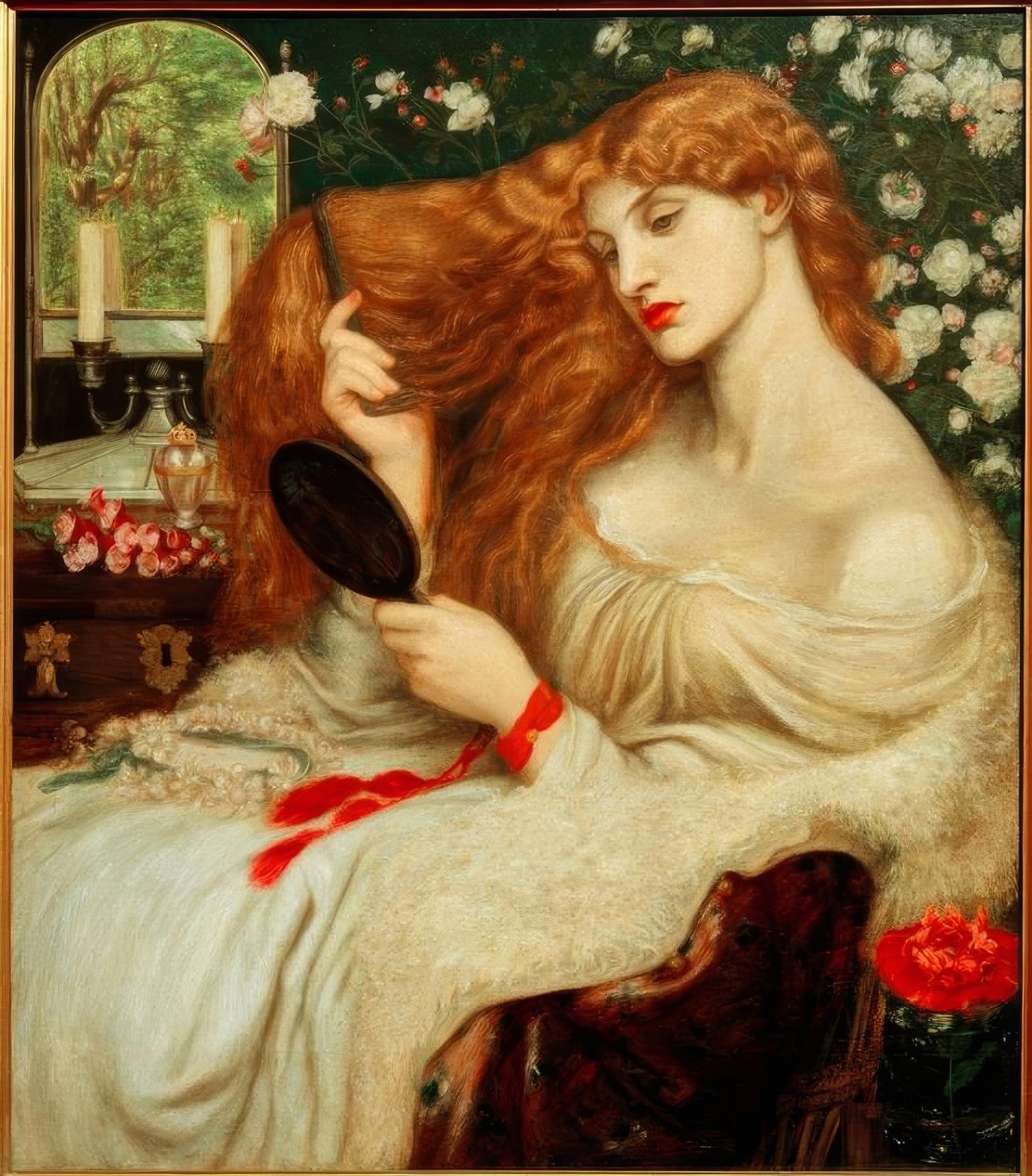 Lady Lilith tekijältä Dante Gabriel Charles Rossetti