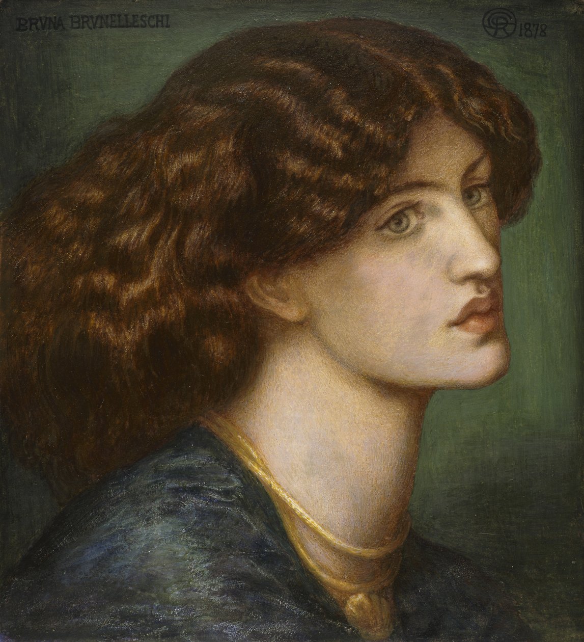 Nro 2759 Bruna Brunelleschi, 1878 (guassi) tekijältä Dante Gabriel Charles Rossetti