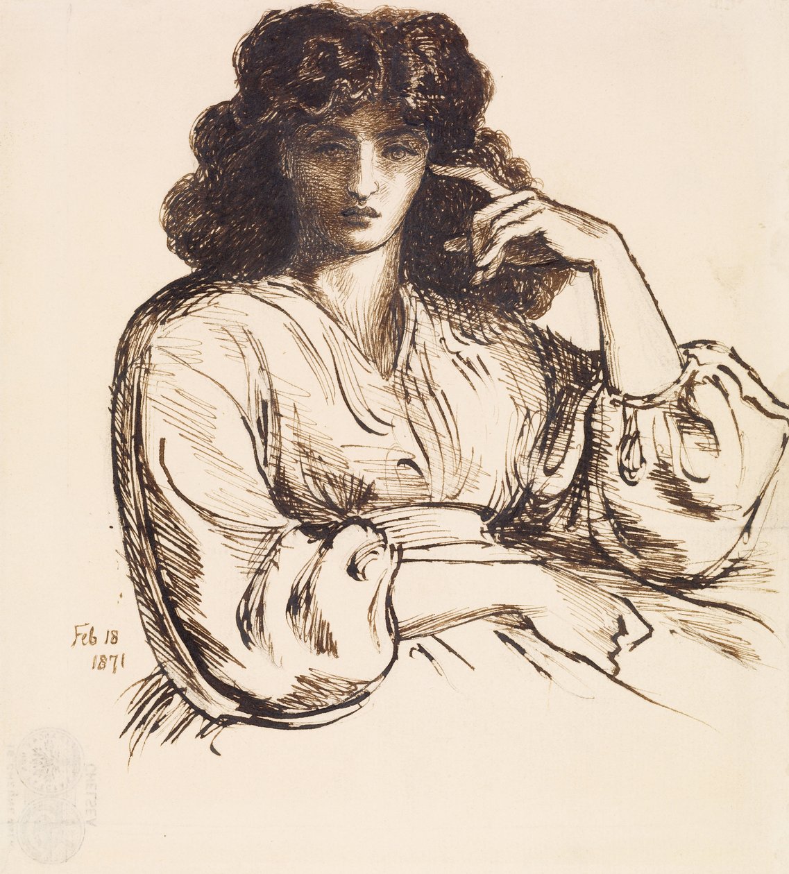 Jane Morrisin muotokuva tekijältä Dante Gabriel Charles Rossetti