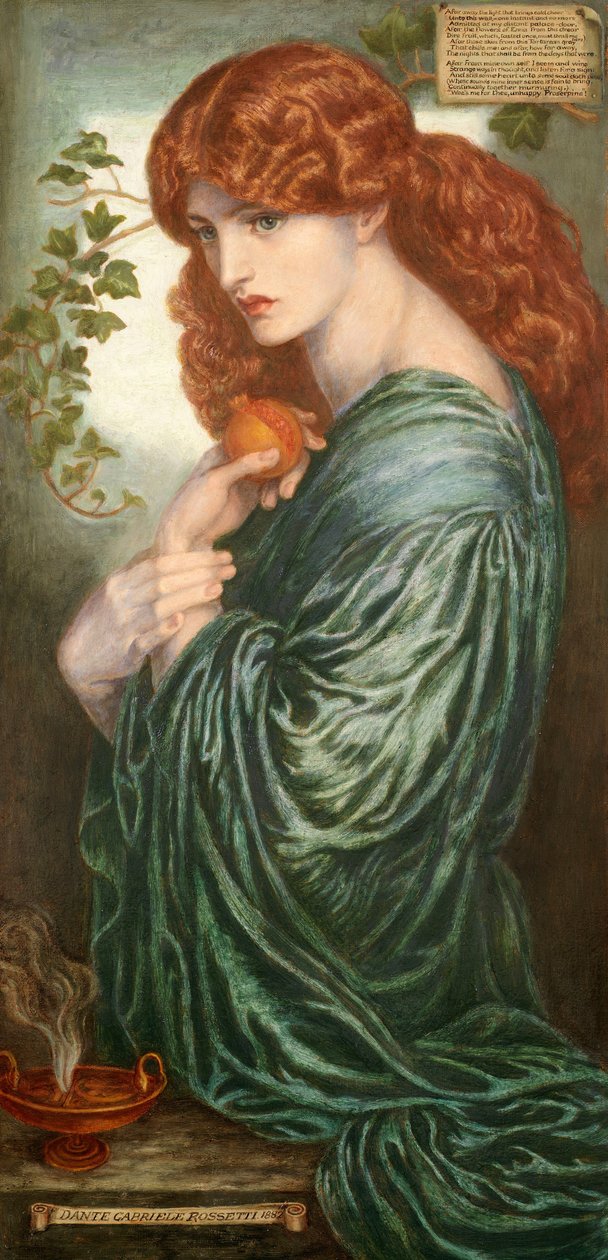 Proserpine tekijältä Dante Gabriel Charles Rossetti