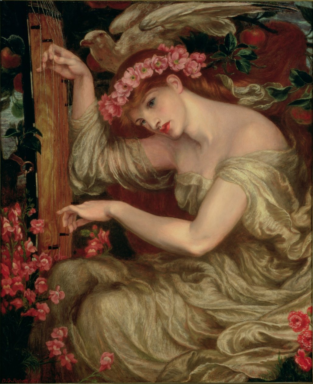 Huonekalut ja erilaiset esineet 1100- ja 1300-luvuilta tekijältä Dante Gabriel Charles Rossetti