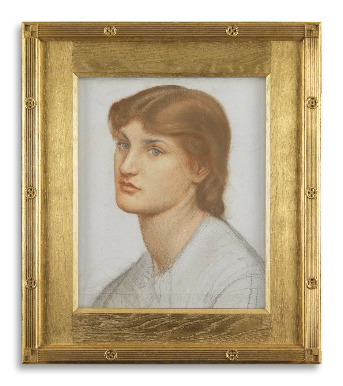 Alexa Wilding (värilliset liidut paperilla) tekijältä Dante Gabriel Charles Rossetti
