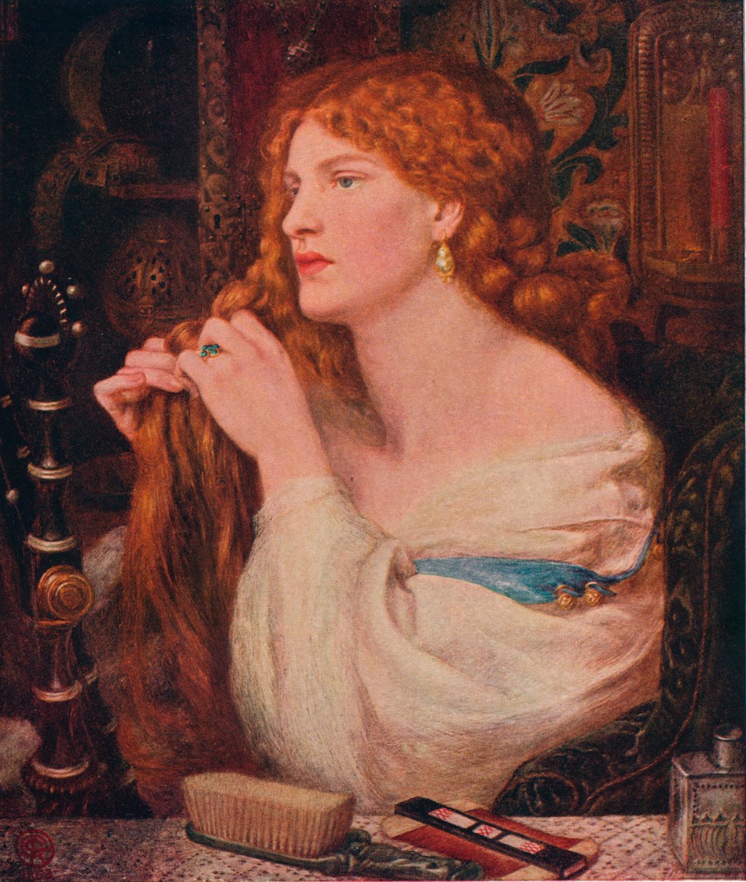 Aurelia Fazios rakastajatar, 1863-1873 tekijältä Dante Gabriel Charles Rossetti