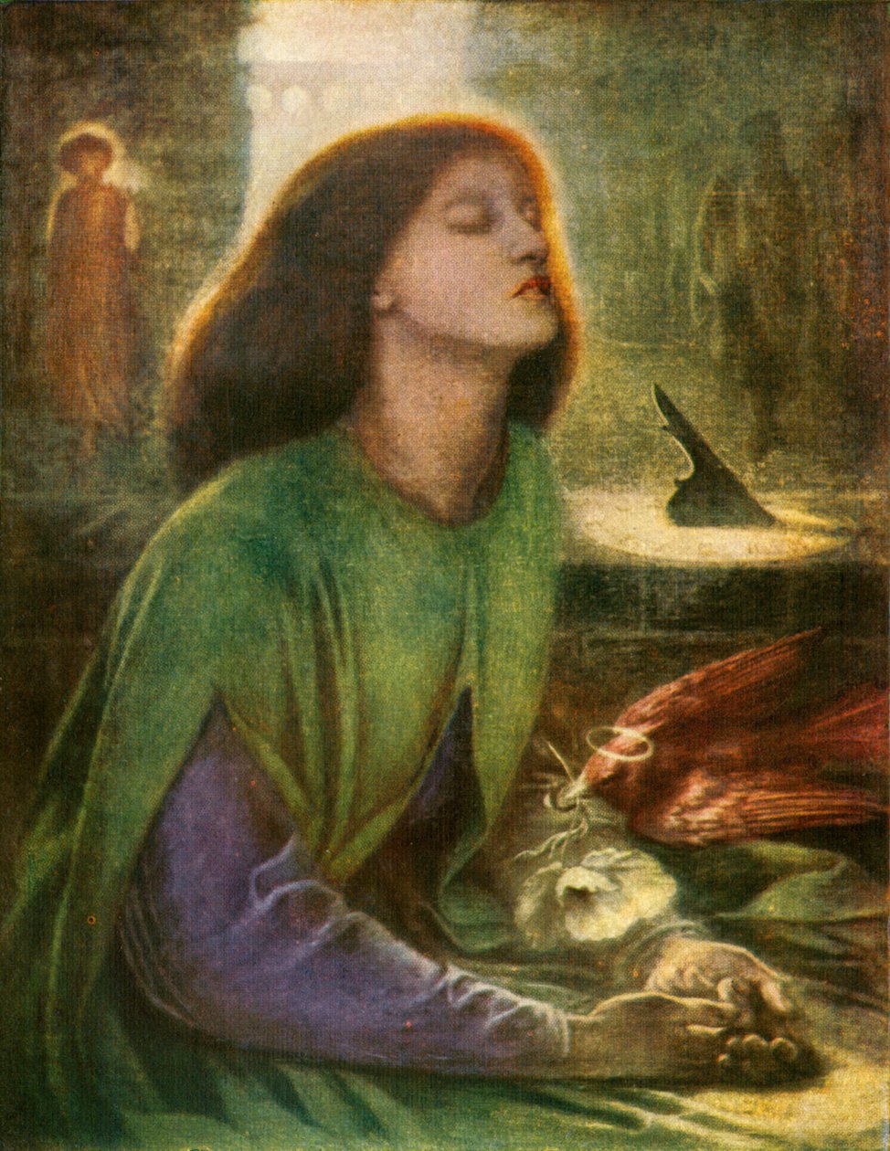 Beata Beatrix, 1864-1870, 1912 tekijältä Dante Gabriel Charles Rossetti